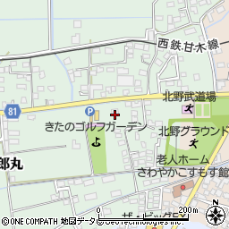 福岡県久留米市北野町十郎丸1693周辺の地図