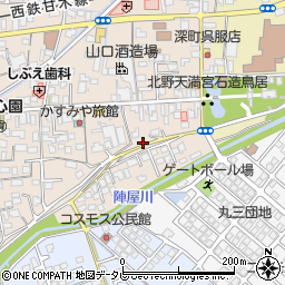 福岡県久留米市北野町今山366-2周辺の地図