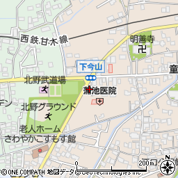 福岡県久留米市北野町今山87周辺の地図