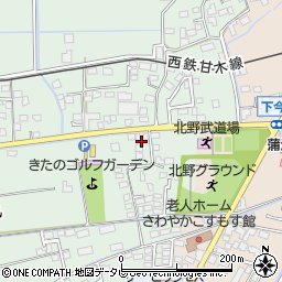 福岡県久留米市北野町十郎丸1688周辺の地図