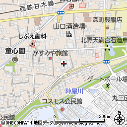 福岡県久留米市北野町今山370周辺の地図