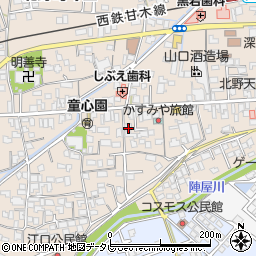 福岡県久留米市北野町今山385周辺の地図