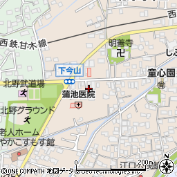 福岡県久留米市北野町今山450周辺の地図