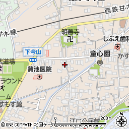 福岡県久留米市北野町今山436周辺の地図