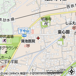 福岡県久留米市北野町今山444周辺の地図