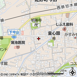 福岡県久留米市北野町今山426周辺の地図