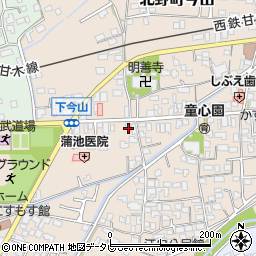 福岡県久留米市北野町今山437-1周辺の地図