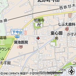 福岡県久留米市北野町今山428周辺の地図