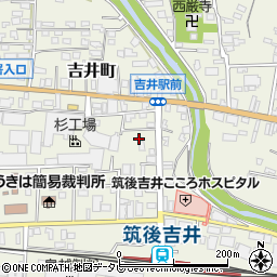 福岡県うきは市吉井町237-13周辺の地図