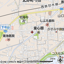 福岡県久留米市北野町今山415周辺の地図