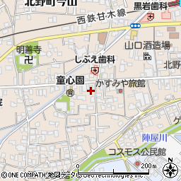 福岡県久留米市北野町今山389周辺の地図