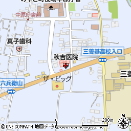 秋吉医院周辺の地図
