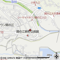 大分県別府市関の江新町11組周辺の地図
