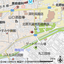 福岡県久留米市北野町今山348周辺の地図
