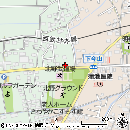 福岡県久留米市北野町十郎丸1642周辺の地図