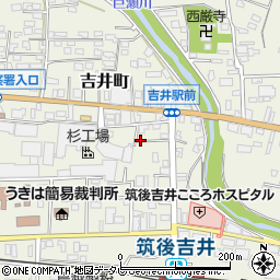 福岡県うきは市吉井町237-9周辺の地図
