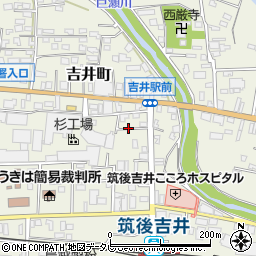 福岡県うきは市吉井町237周辺の地図