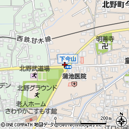 福岡県久留米市北野町今山464周辺の地図