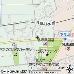 福岡県久留米市北野町十郎丸1648-12周辺の地図