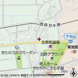 福岡県久留米市北野町十郎丸1648周辺の地図
