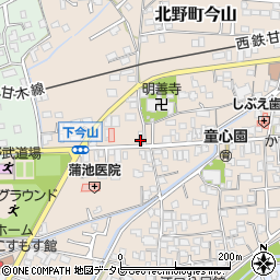 福岡県久留米市北野町今山478周辺の地図