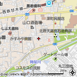 福岡県久留米市北野町今山363周辺の地図