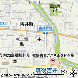 福岡県うきは市吉井町237-6周辺の地図