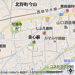 福岡県久留米市北野町今山504周辺の地図