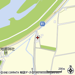 福岡県久留米市大橋町蜷川745周辺の地図