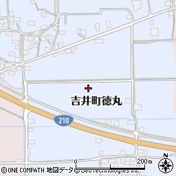 福岡県うきは市吉井町徳丸周辺の地図