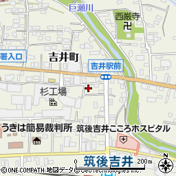 福岡県うきは市吉井町237-8周辺の地図
