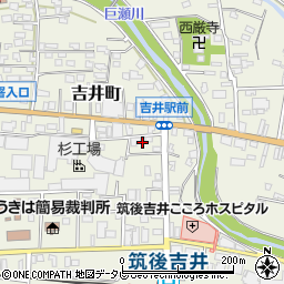 福岡県うきは市吉井町237-7周辺の地図