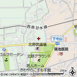 福岡県久留米市北野町十郎丸1641周辺の地図