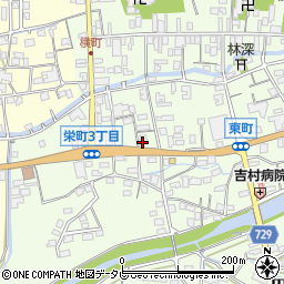 筑邦銀行田主丸支店 ＡＴＭ周辺の地図
