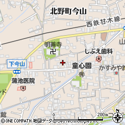 福岡県久留米市北野町今山490周辺の地図