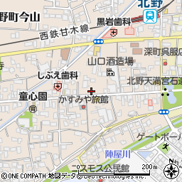 福岡県久留米市北野町今山520周辺の地図