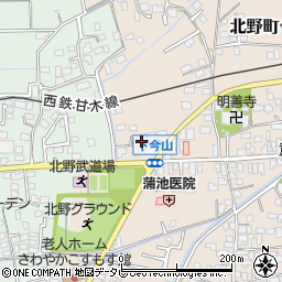 福岡県久留米市北野町今山462周辺の地図
