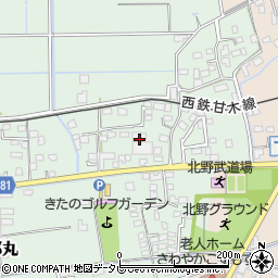 福岡県久留米市北野町十郎丸1529周辺の地図