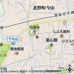 福岡県久留米市北野町今山488周辺の地図