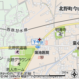 福岡県久留米市北野町今山732周辺の地図