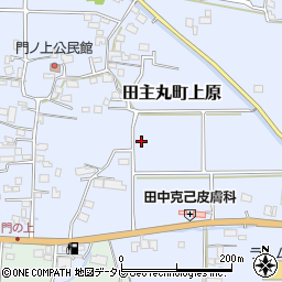 福岡県久留米市田主丸町上原周辺の地図