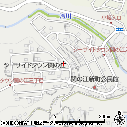 大分県別府市関の江新町周辺の地図
