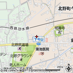 福岡県久留米市北野町今山738周辺の地図