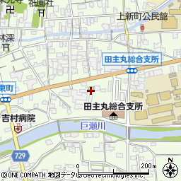 セブンイレブン久留米田主丸店周辺の地図