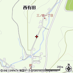 大分県日田市西有田1592-1周辺の地図