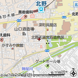 福岡県久留米市北野町今山554周辺の地図