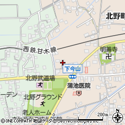 福岡県久留米市北野町今山745周辺の地図