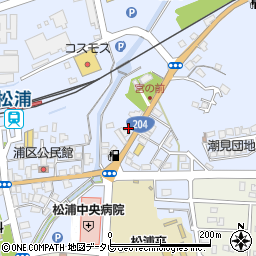 志佐・調川　新聞販売センター周辺の地図