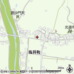 大分県日田市坂井町周辺の地図