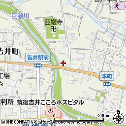 筑邦銀行吉井支店周辺の地図